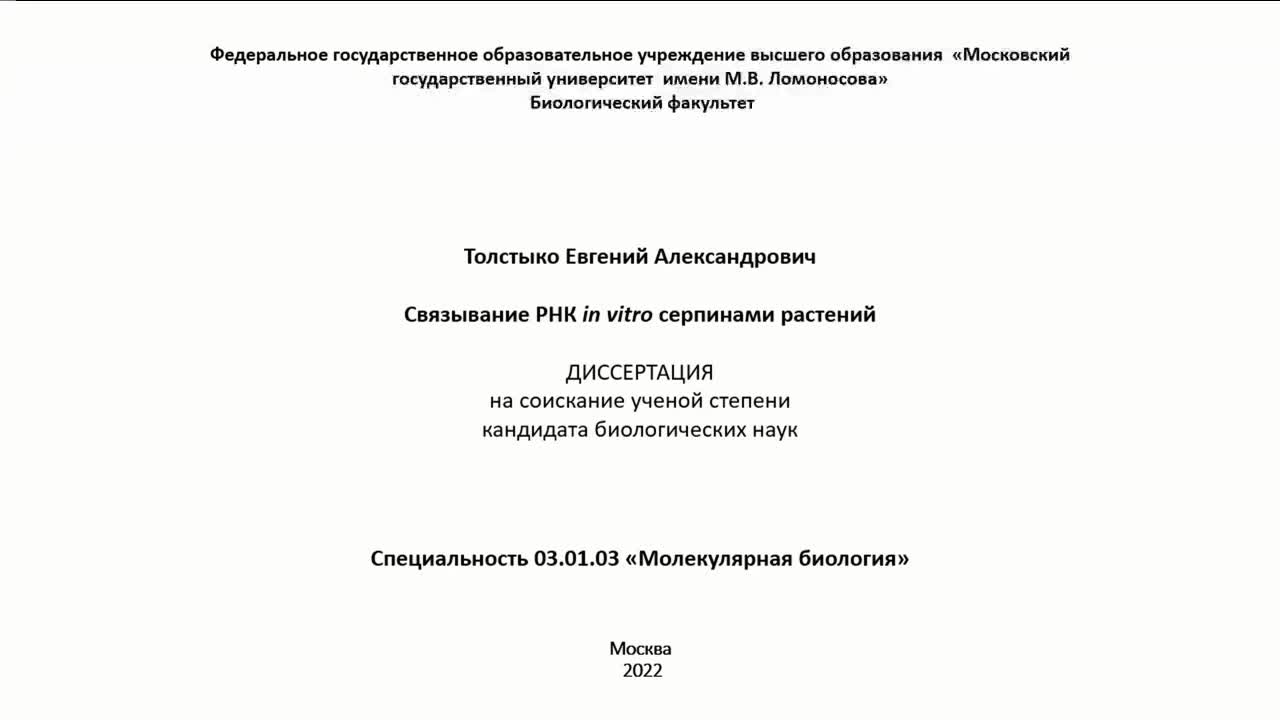 Диссертация на соискание степени кандидата наук